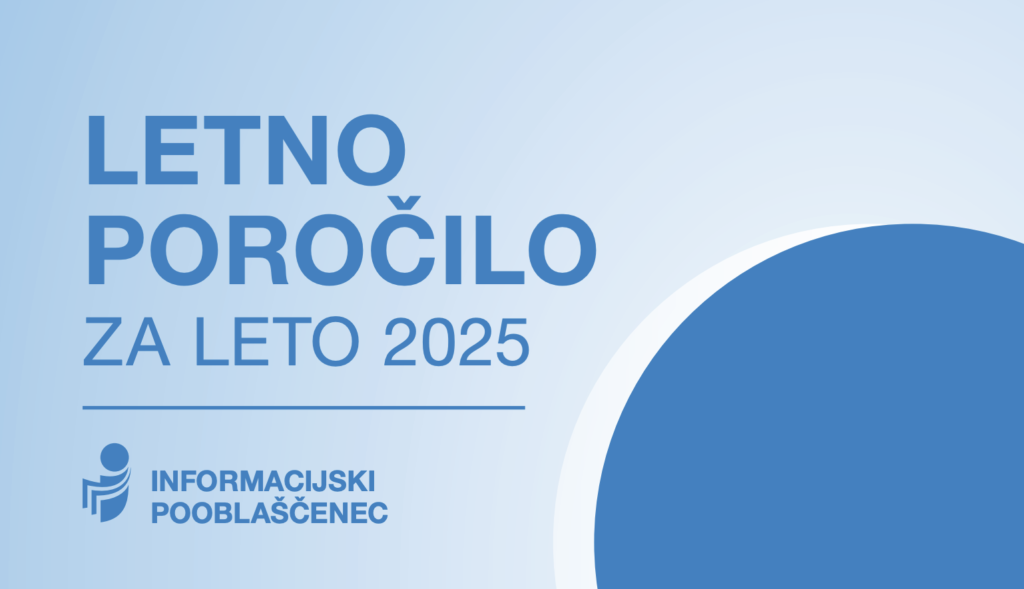 Naslovna fotografija za dokument Letno poročilo Informacijskega pooblaščenca 2025